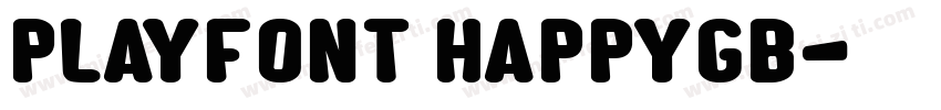 PlayFont HappyGB字体转换
